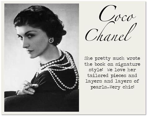 Coco Chanel signature style